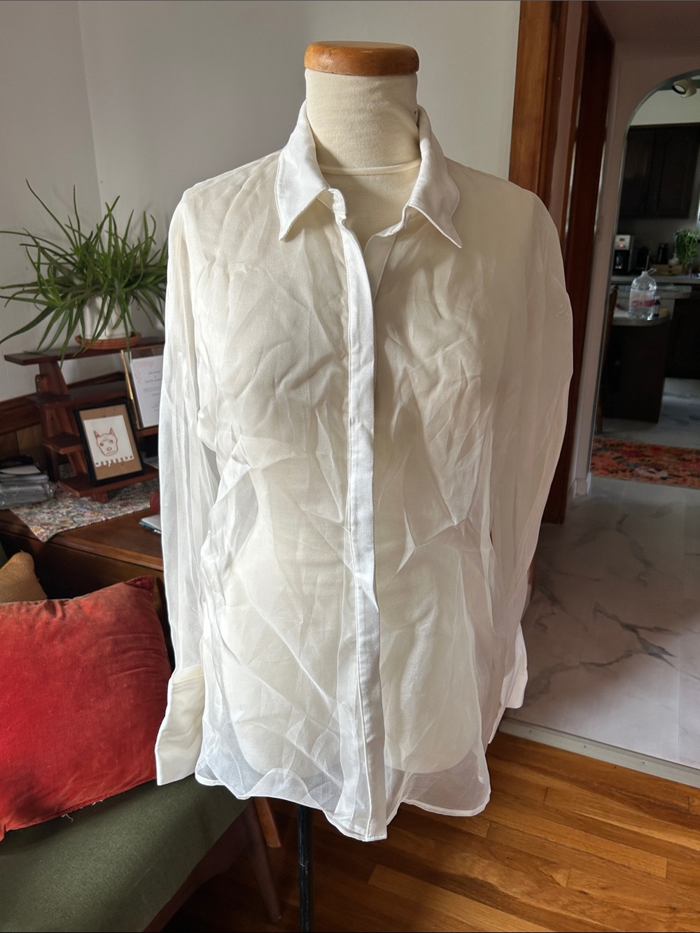NWT Sheer Allen Schwartz top